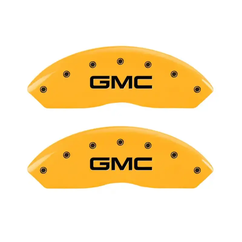Mgp Engraved Caliper Covers – Yellow-Finish Front Set For 1997 Gmc Yukon 1