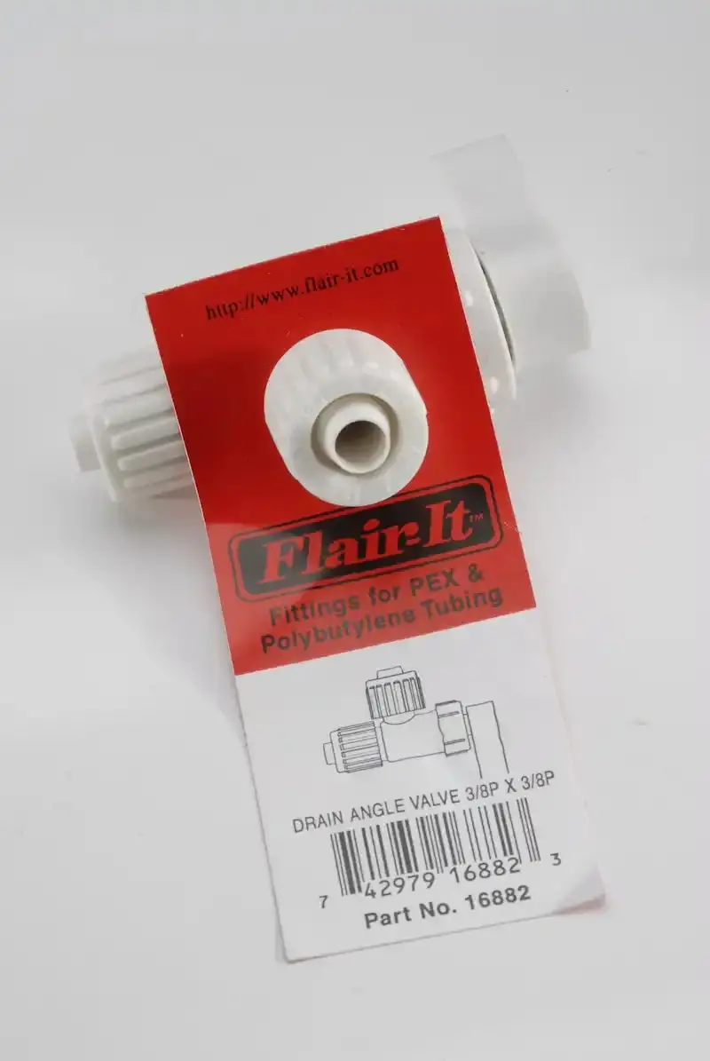 Single-Piece 3/8" Npt Angle Valve – Brass Body, 3/8" Inlet/Outlet 1