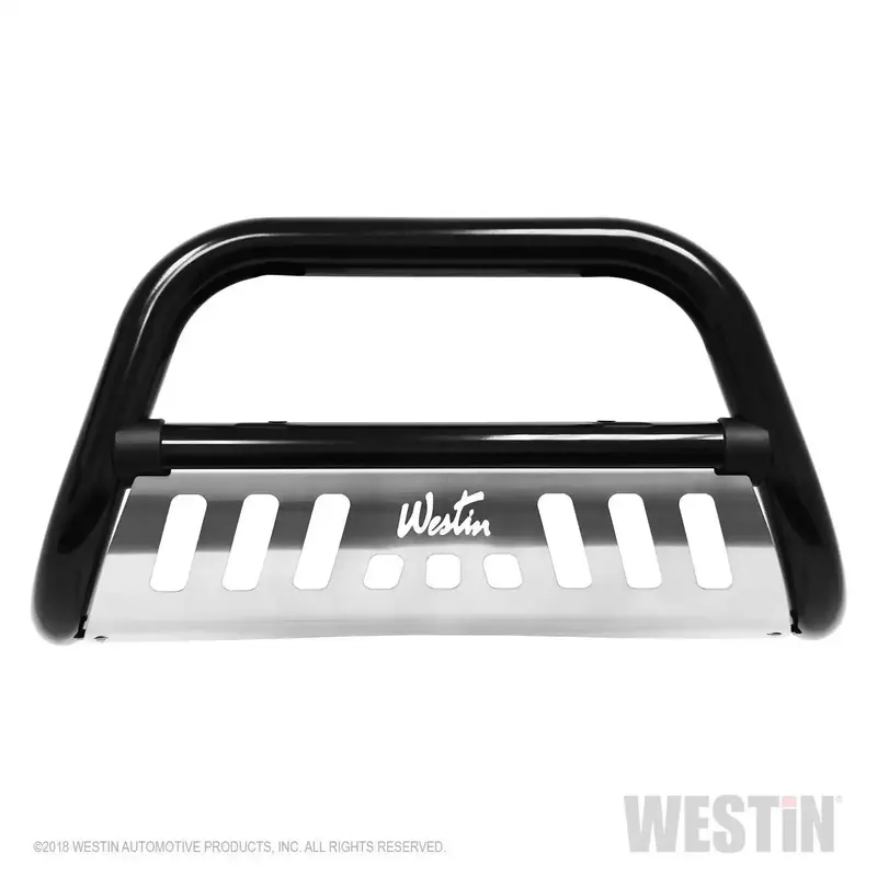 Westin Ultimate Bull Bar – Heavy-Duty Black Steel Front Bumper Guard 1
